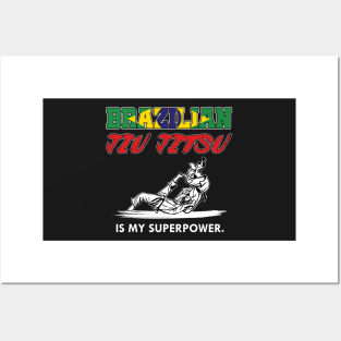 Brazilian Jiujitsu Superpower Posters and Art